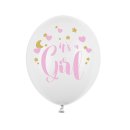 Party Ballons wei&szlig;/rosa &quot; It`s a Girl &quot; 6...
