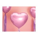Folien-Ballon &quot; Herz &quot; rosa &Oslash; ca. 45 cm