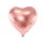Folien-Ballon &quot; Herz &quot; rosegold &Oslash; ca. 45 cm