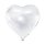Folien-Ballon &quot; Herz &quot; wei&szlig; &Oslash; ca. 45 cm