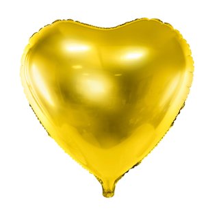 Folien-Ballon &quot; Herz &quot; gold &Oslash; ca. 45 cm