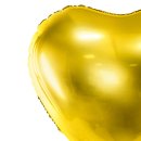 Folien-Ballon " Herz " gold Ø ca. 45 cm