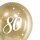 Glossy-Ballons gold 80. Geburtstag 6 St&uuml;ck &Oslash; ca. 30 cm