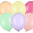 Strong Ballons bunt Pastell mix 10 St&uuml;ck &Oslash; ca. 27 cm