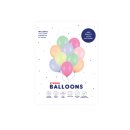 Strong Ballons bunt Pastell mix 10 St&uuml;ck &Oslash; ca. 27 cm