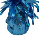 Ballongewicht / Ballonbeschwerer Folie mit Fransen blau...