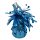 Ballongewicht / Ballonbeschwerer Folie mit Fransen blau ca. 13 cm
