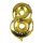 Folien/Zahlenballon " 8 " gold ca. 100 cm