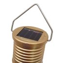 LED Solar Gl&uuml;hbirne zum H&auml;ngen gold