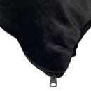 Deko Kissenbezug aus Samt schwarz 40x40cm