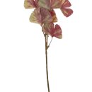 Deko-Zweig Grinkgo rosa/gr&uuml;n ca. 84 cm