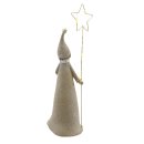 LED Weihnachtsfigur Junge mit Stern ca. 28 cm