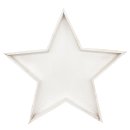 Holztablett Stern weiß in 3 verschiedenen Größen