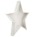 Holztablett Stern weiß in 3 verschiedenen Größen