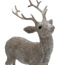 Hirsch beige glitzer ca. 16 cm