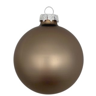 Christbaumkugeln 24er Set cashmere braun ca. 2,5 cm