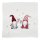 Weihnachtliche Kissenhülle 40 x 40 cm weiß Wichtel