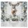 Weihnachtlicher Tischläufer Glitzer Hirsch grau ca. 40 x140 cm