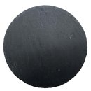 Schieferplatte/ Servierplatte schwarz rund Ø ca. 25 cm