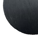 Schieferplatte/ Servierplatte schwarz rund Ø ca. 25 cm