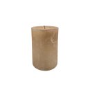 Stumpenkerze champagner ca. 14 cm