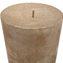 Stumpenkerze champagner ca. 14 cm