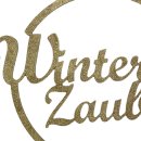 Deko Holz-Ring " Winterzauber " gold/glitzer  Ø ca. 30 cm