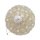 Glas Christbaumkugel  mit Perlen creme Ø ca. 8 cm