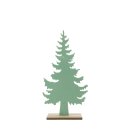 Filz Tannenbaum auf Holz mint ca. 27 cm