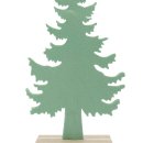 Filz Tannenbaum auf Holz mint ca. 27 cm