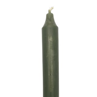Stabkerze dunkelgrün ca. 18 cm