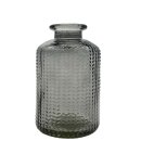 Mini Glas-Vase grau ca. 10 cm