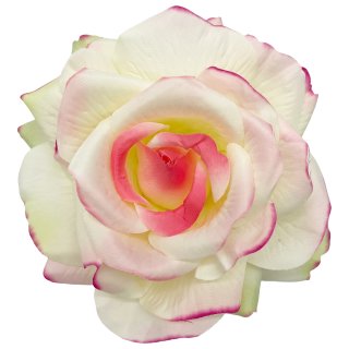 Deko Rosenköpfe weiß/rosa im 6er Set