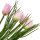 Deko Tulpen im Grasball rosa ca. 24 cm
