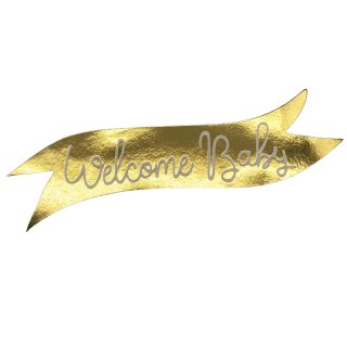 INNORU „Erster Zahn“ Banner – Baby Shower Dekoration, Gold-glitzernd, Ca. 2 M Lang, Aus Stabilem Karton