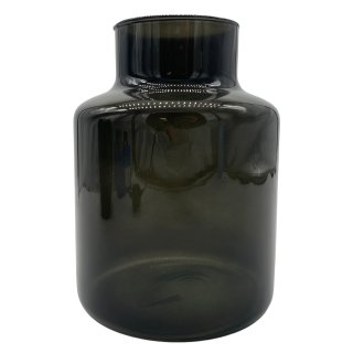 Glas-Vase schwarz ca. 21 cm