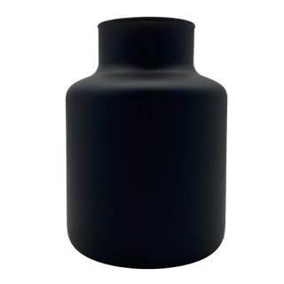 Glas-Vase schwarz/matt  ca. 21 cm