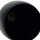 Glas Vase schwarz ca. 21 cm
