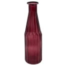 Glas Vase burgunder ca. 25 cm