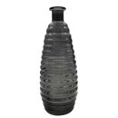 Glas Vase gew&ouml;lbt anthrazit ca. 22 cm
