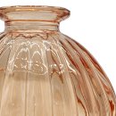 Runde Mini Glas Vase orange ca. 9 cm