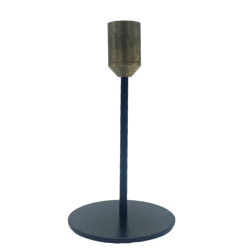 Stabkerzenhalter schwarz/antikgold ca. 14,5 € cm, 3,95