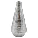 Keramik Vase silber ca. 28 cm
