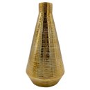 Keramik Vase gold ca. 28 cm