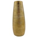 Keramik Vase gold ca. 26 cm
