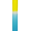 Echtwachs- Stabkerze gelb/blau ca. 22 cm