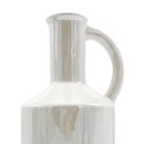 Keramik Krug/Vase weiß glasiert ca. 29 cm