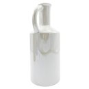 Keramik Krug/Vase wei&szlig; glasiert ca. 29 cm