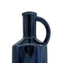 Keramik Krug/Vase dunkelblau glasiert ca. 29 cm