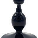 Glas-Stabkerzenhalter asymmetrisch schwarz ca. 26 cm